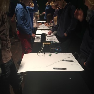 Elever på workshop med Ann Rosén