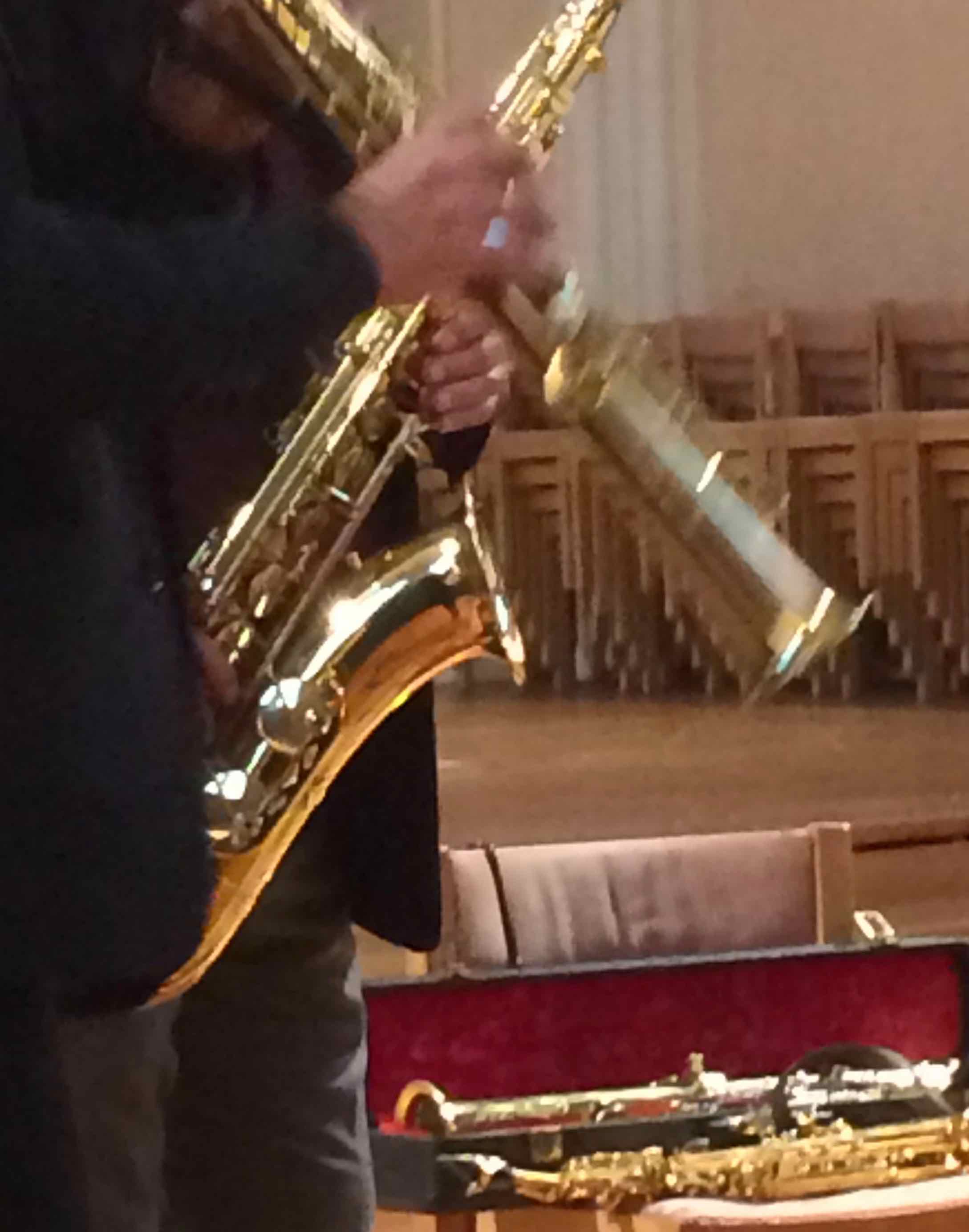 Stockholms saxofonkvartett Lennart Westmans konsert i Sofia kyrka 201606-16