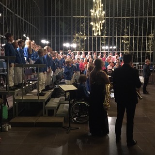 Chorus Pictor, Täby Musikklasser och Stockholms saxofonkvartett Chorus Pictor, Täby Musikklasser och Stockholms saxofonkvartett