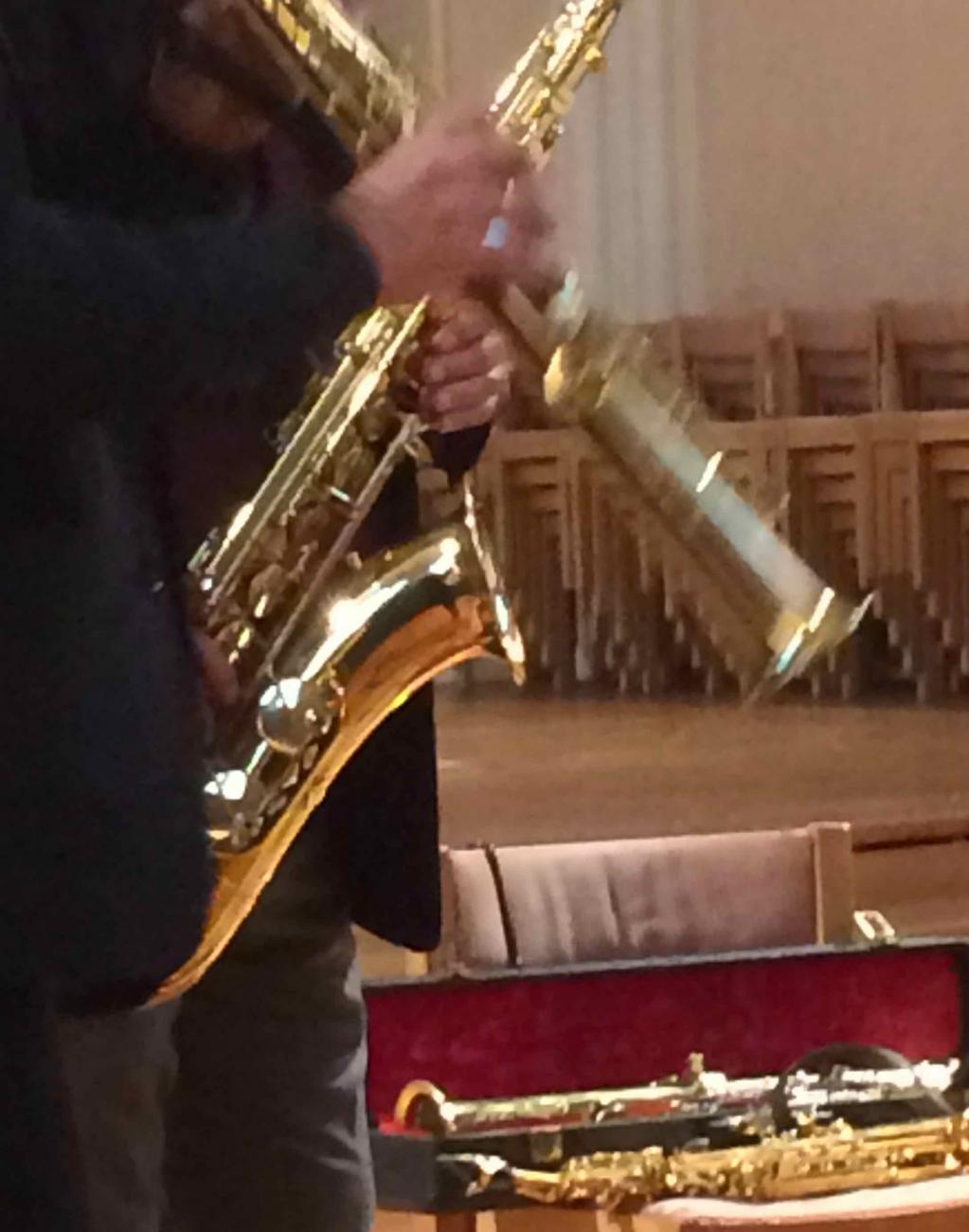 Stockholms saxofonkvartett Lennart Westmans konsert i Sofia kyrka 201606-16